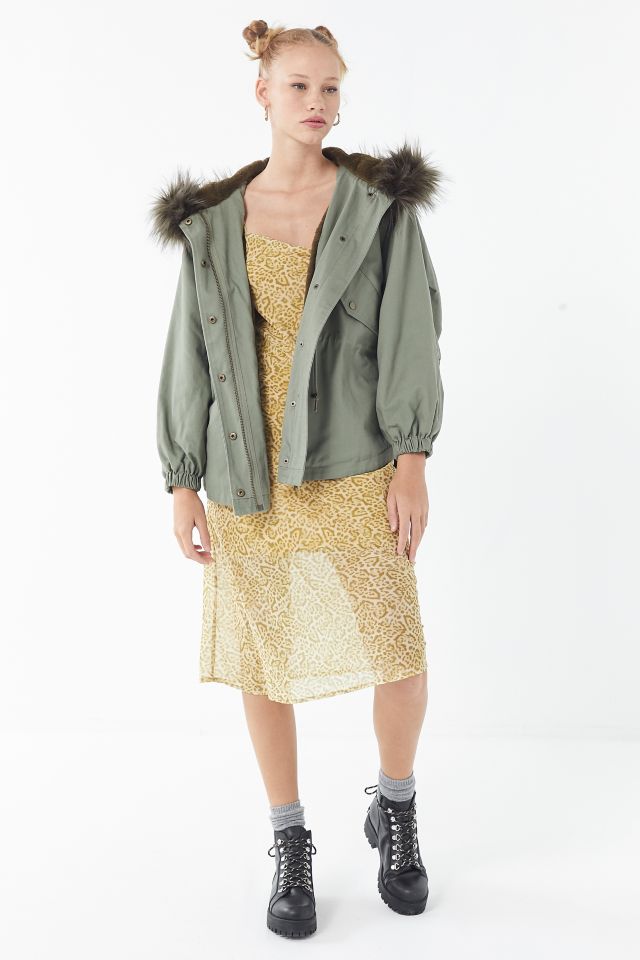 UO Hooded Parka Coat #4