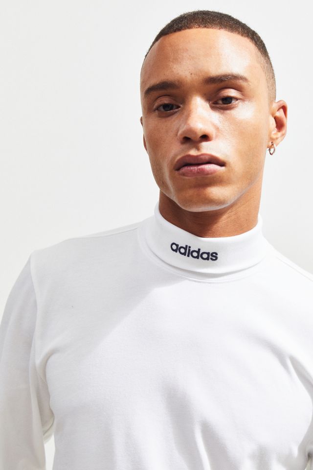 adidas High Collar Long Sleeve Tee | Urban Outfitters