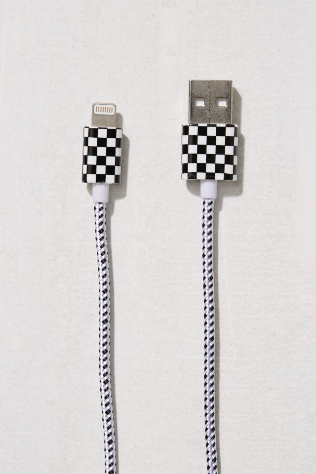 Checkerboard Lightning Cable #2