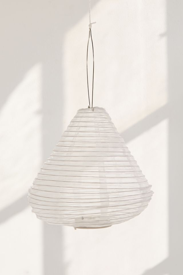 Soji™ Silk Effects 12” Teardrop Solar Lantern #1