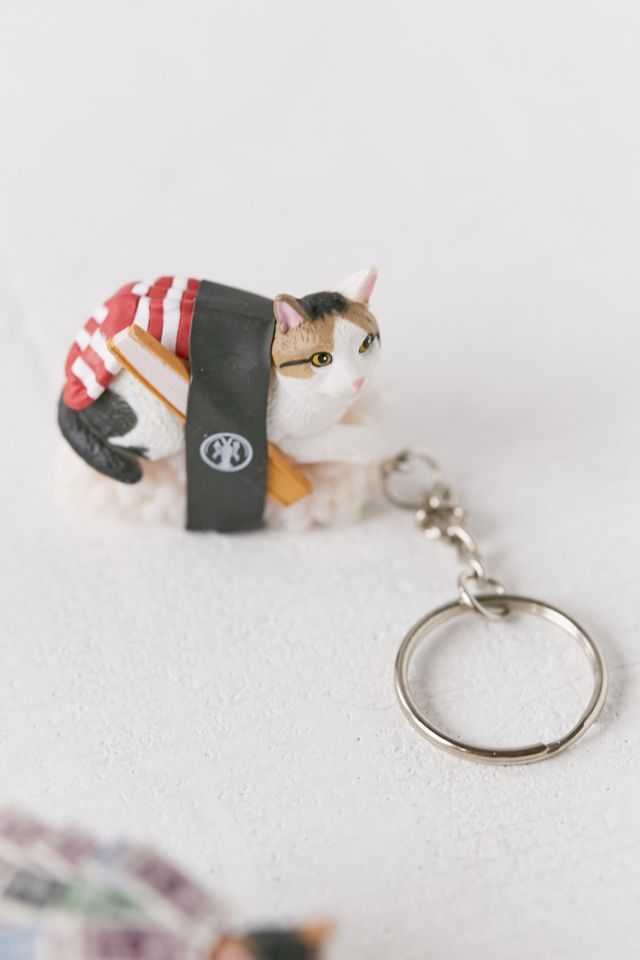 Sushi Roll Cat Keychain #2