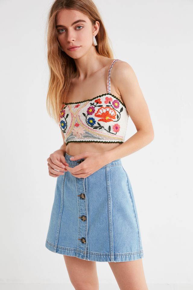 Out From Under Bonita Embroidered Bra Top #3
