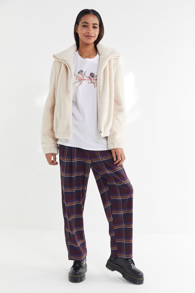 UO Faux Fur Zip-Up Jacket #3