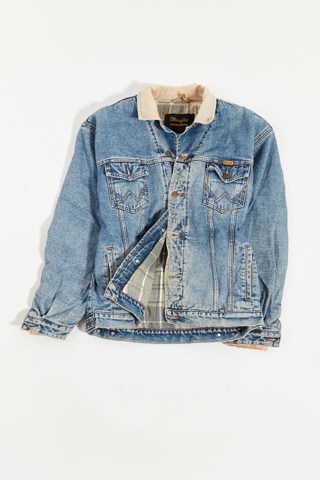 Vintage Wrangler Lined Denim Trucker Jacket | Urban Outfitters