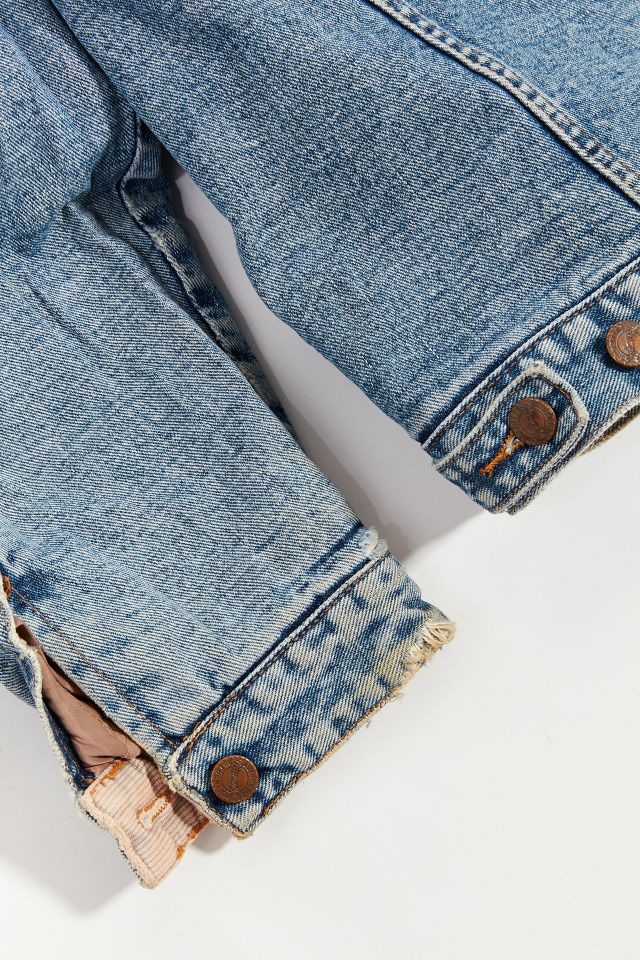 Veste de camionneur vintage en denim doublé Wrangler #3