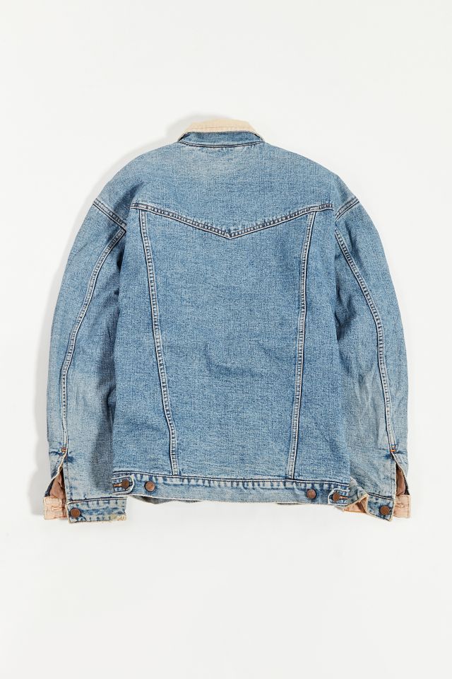 Veste de camionneur vintage en denim doublé Wrangler #4