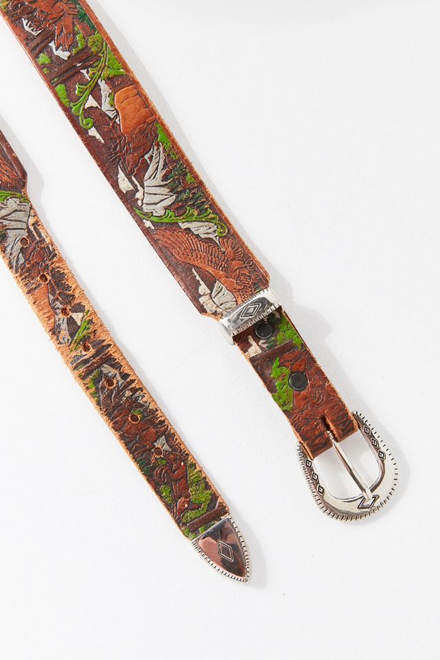 Vintage Tooled Animals Western Belt #1