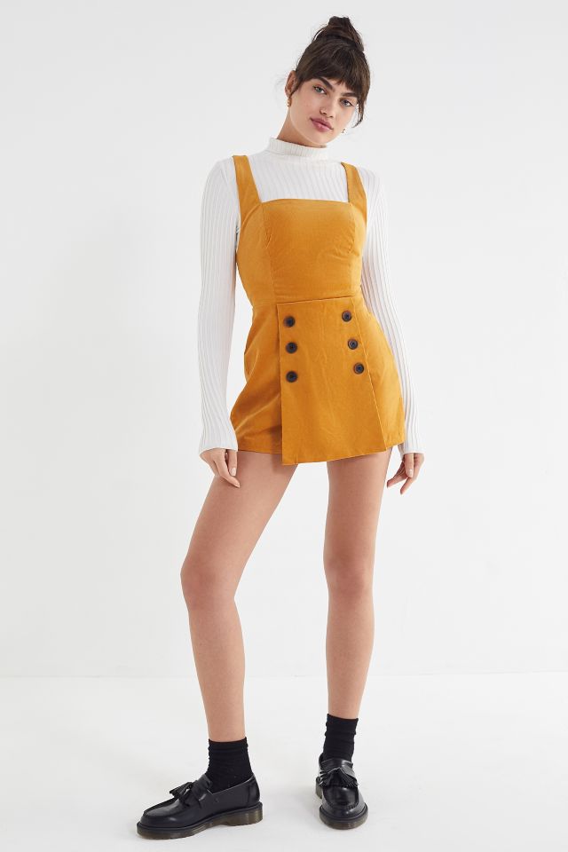UO Daley Corduroy Skort Romper #3