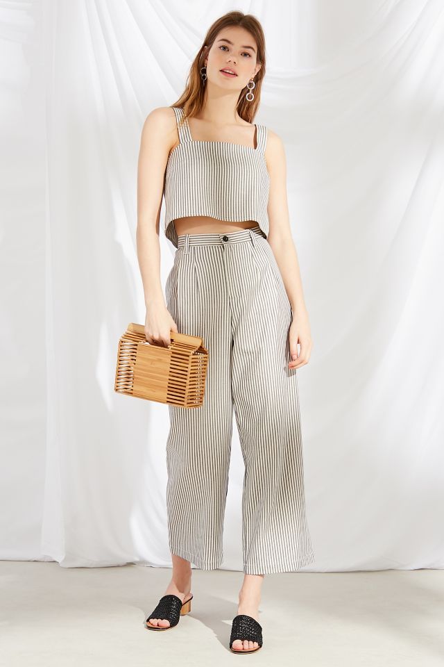 Urban Renewal Remnants Structured Striped Cropped Top #3