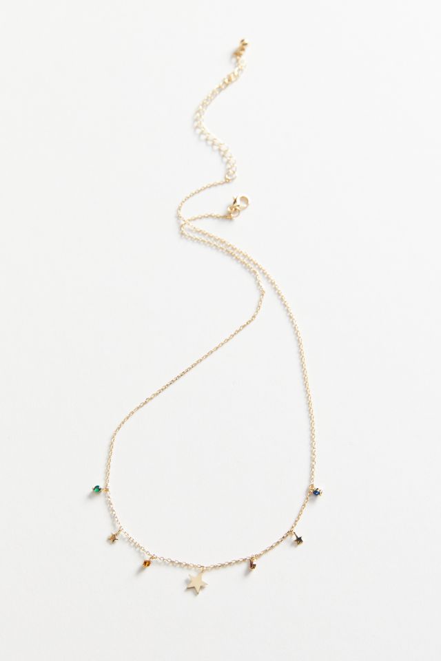 Collier à breloque court avec étoile #2