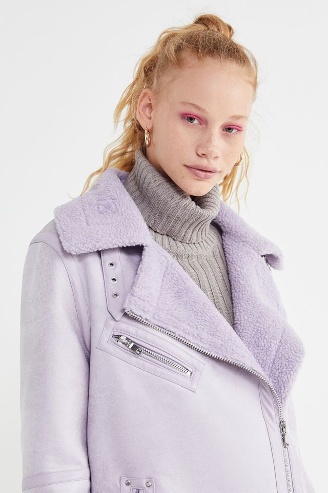 UO Oversized Faux Leather Jacket #3