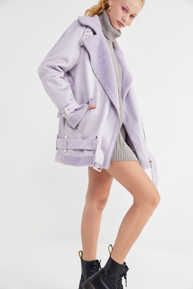 UO Oversized Faux Leather Jacket #4