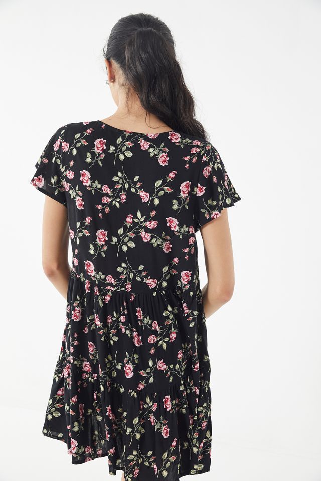 UO Floral Tiered Babydoll Dress #1