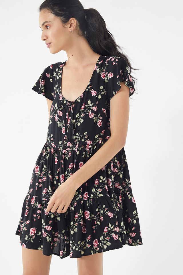 UO Floral Tiered Babydoll Dress #3