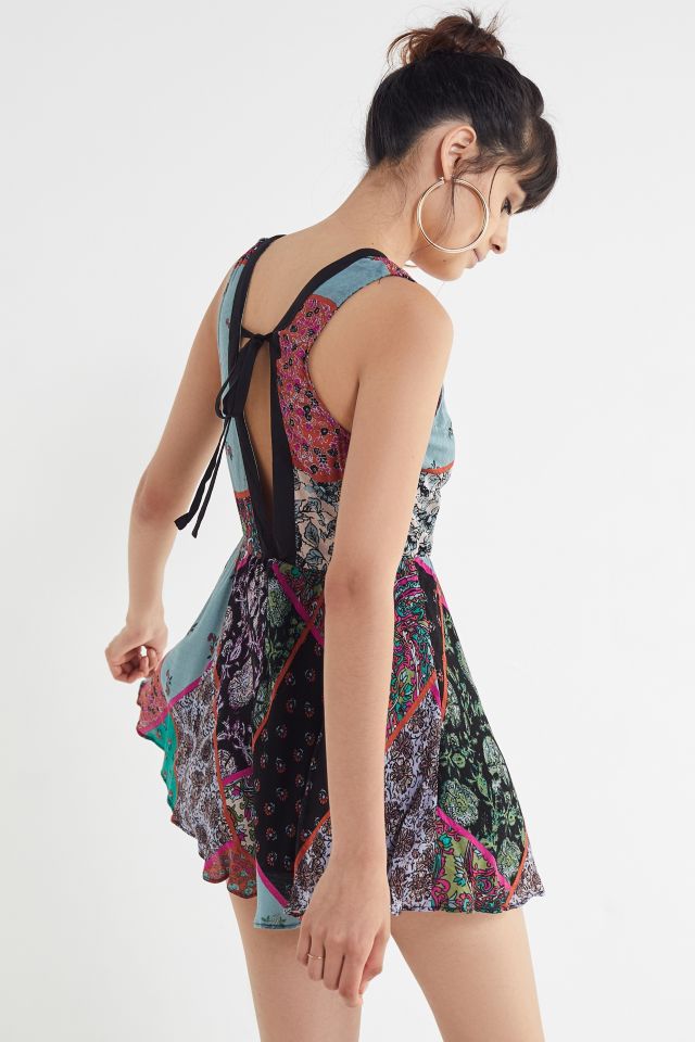 UO Mariette Double Tie-Front Romper #3