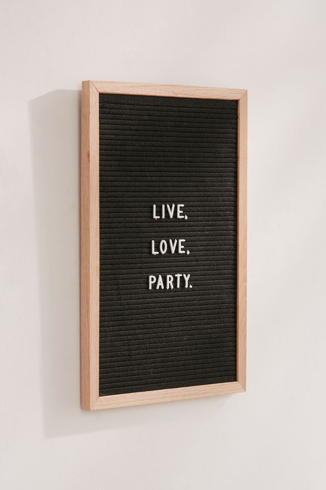 Oak + Felt Letter Board #1