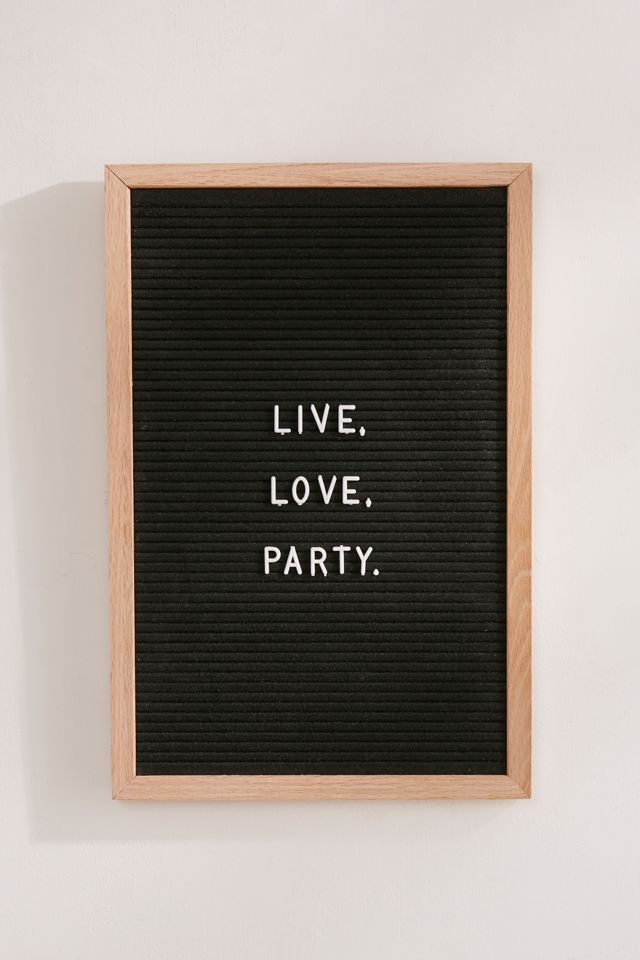 Oak + Felt Letter Board #2