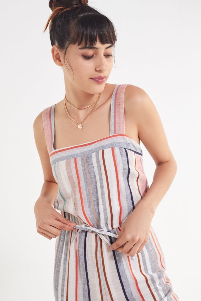 UO Striped Linen Jumpsuit #1