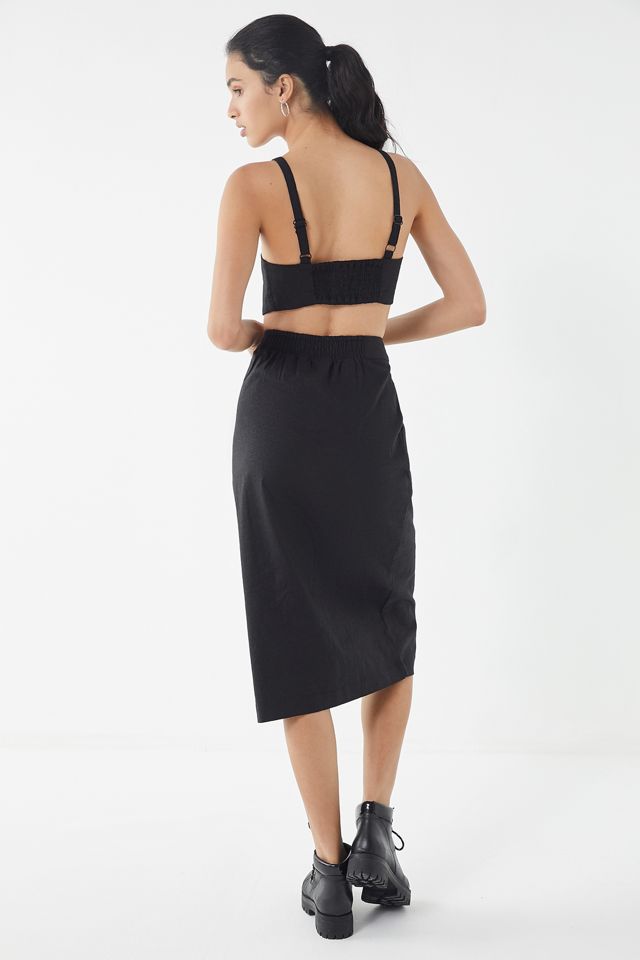 UO Amanda Button-Down Midi Skirt #2