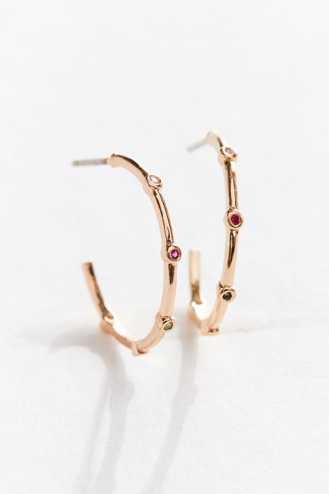 Talie Rainbow Hoop Earring | Urban Outfitters