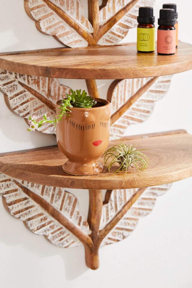 Laurel Floral Tiered Wall Shelf #2