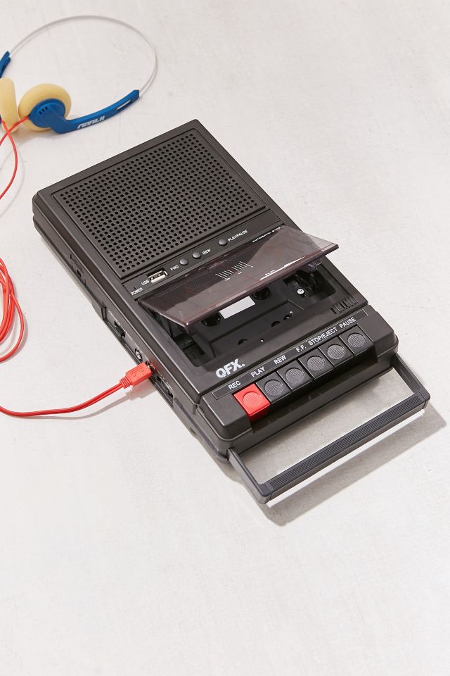 Retro Shoebox Cassette Tape Recorder + USB Player