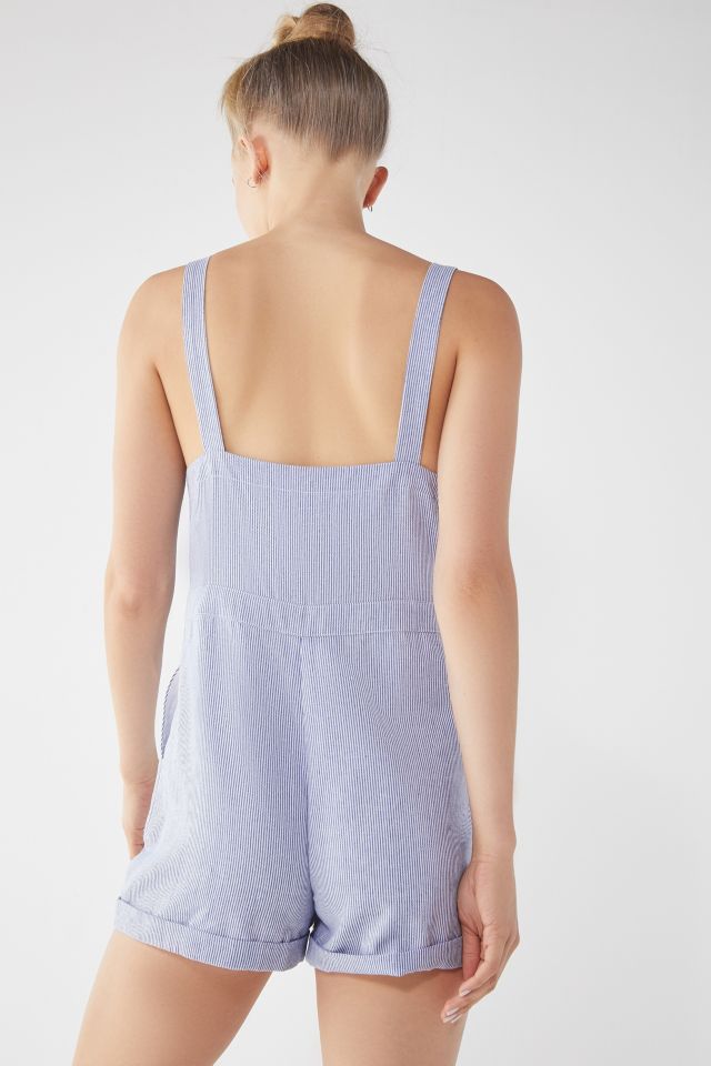 UO Striped Cuffed Shortall Overall #3