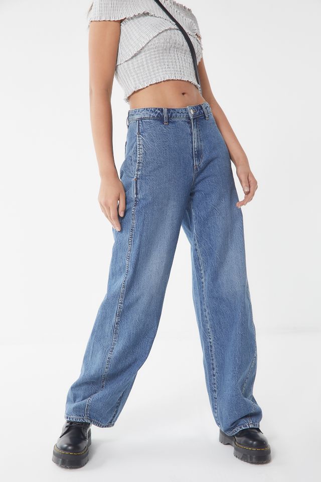 BDG Lisa High-Rise Tapered Wide Leg Jean - Tinted Denim #1