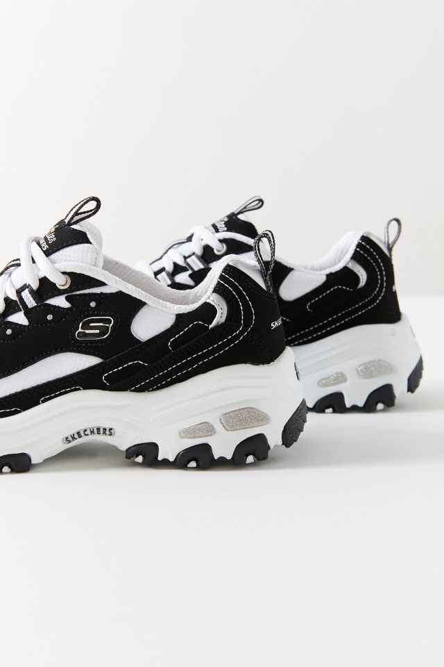 Skechers D Lites Biggest Fan Black/white Womens Fashion