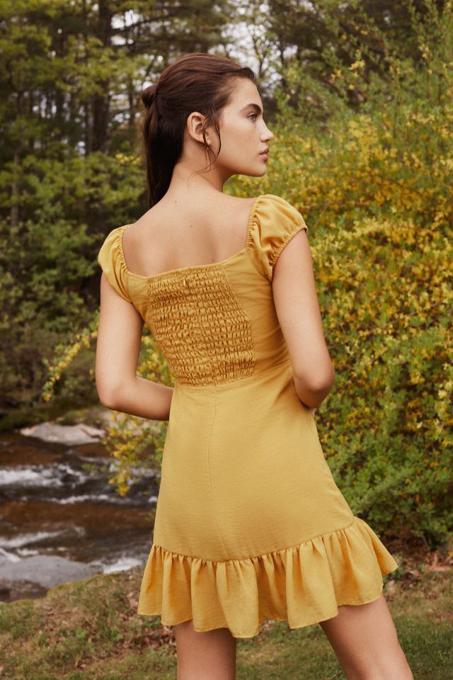 Robe Mini UO Cœur Volants Attache Devant #1
