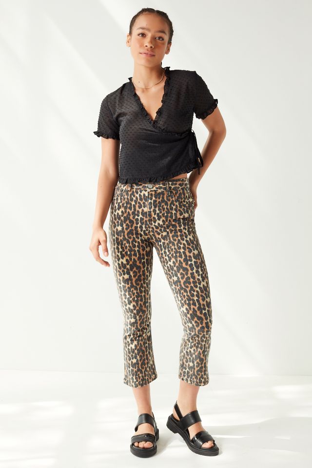 UO Ladan Swiss Dot Wrap Top #3