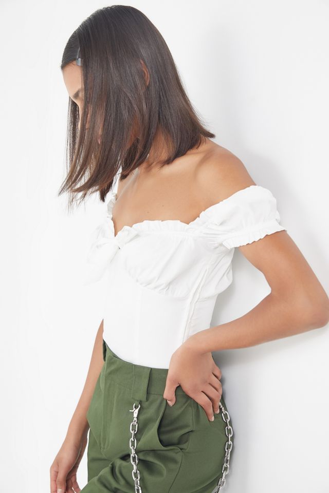 I.AM.GIA Naomi Ruffle Bustier Top | Urban Outfitters Canada