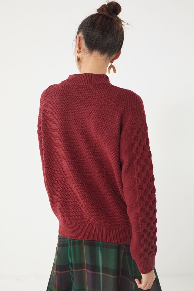 Chandail en tricot câblé à col montant UO Austin #3