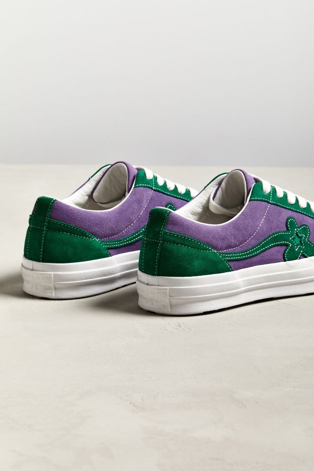 Converse golf le fleur purple outlet green