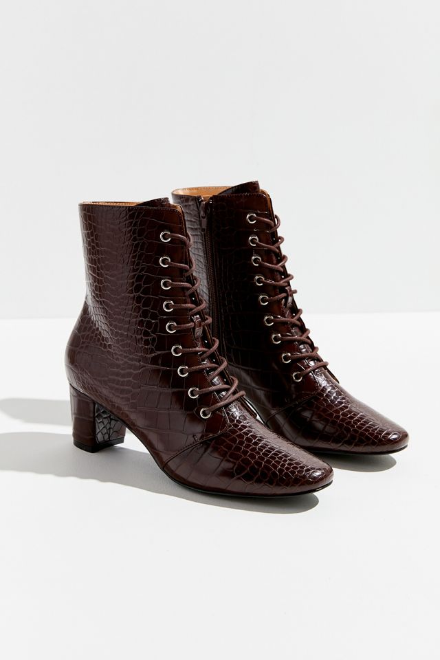 Violet Lace-Up Boot #1