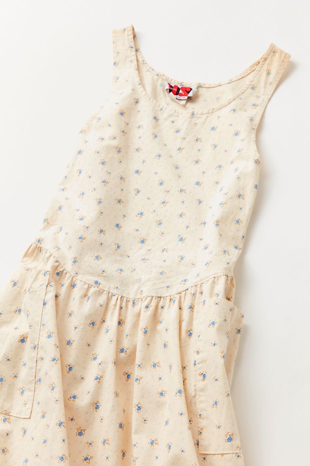 Robe midi à petites fleurs vintage des années 90 #1