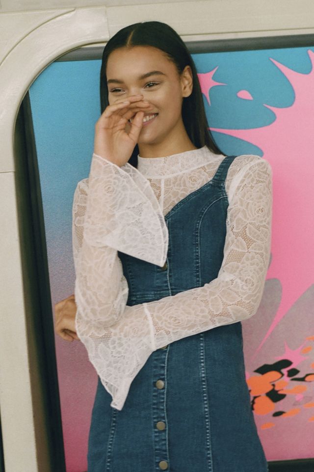 Haut Cou Simulé en Dentelle Bella UO #1