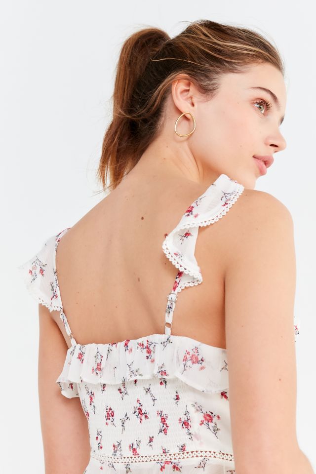 J.O.A. Ruffle Cropped Top #1