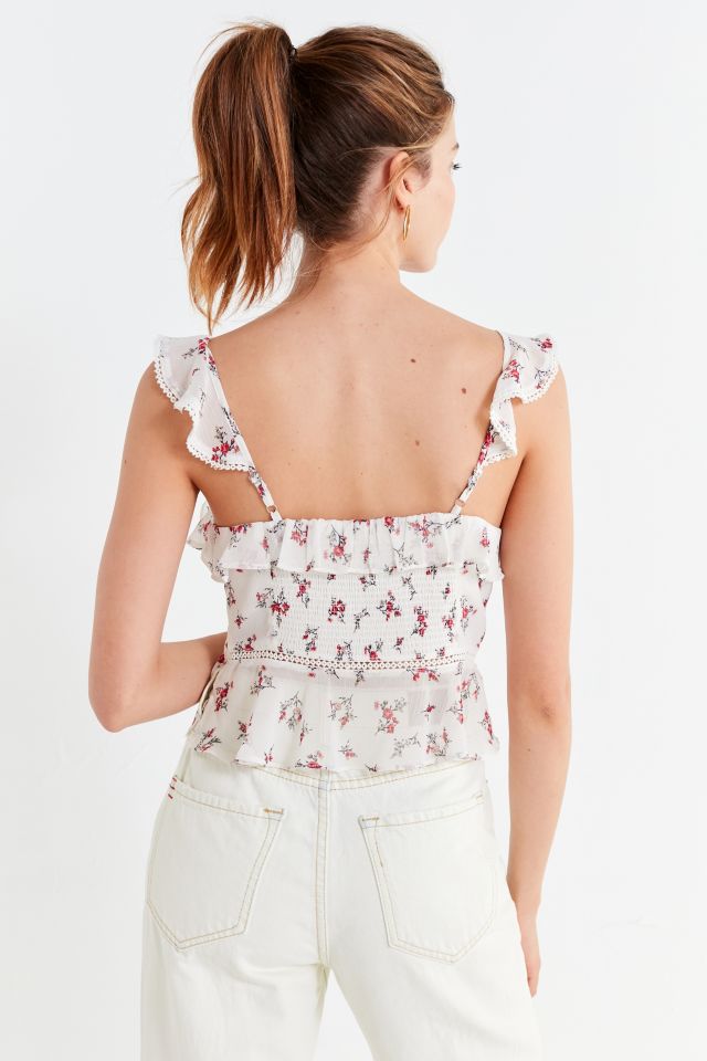 J.O.A. Ruffle Cropped Top #3