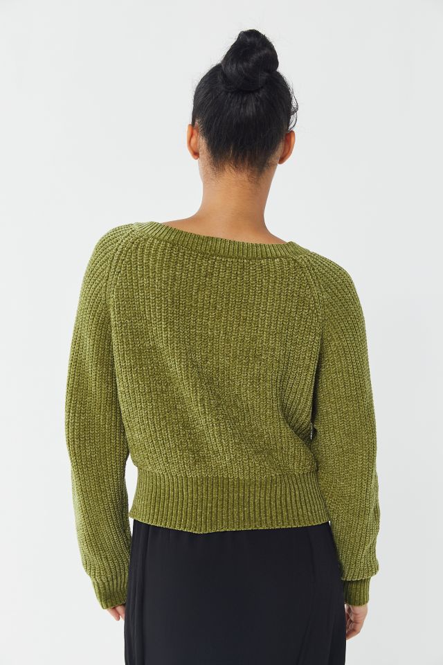 UO Cozy Chenille V-Neck Sweater #2
