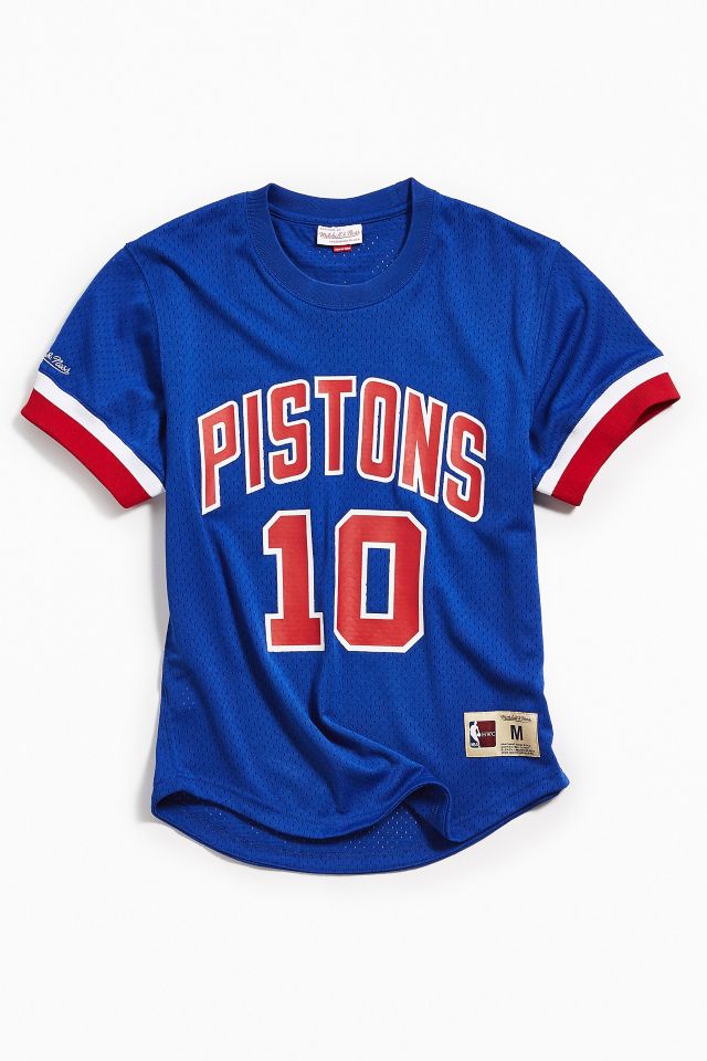 Mitchell Ness Detroit Pistons Dennis Rodman Crew Neck Jersey