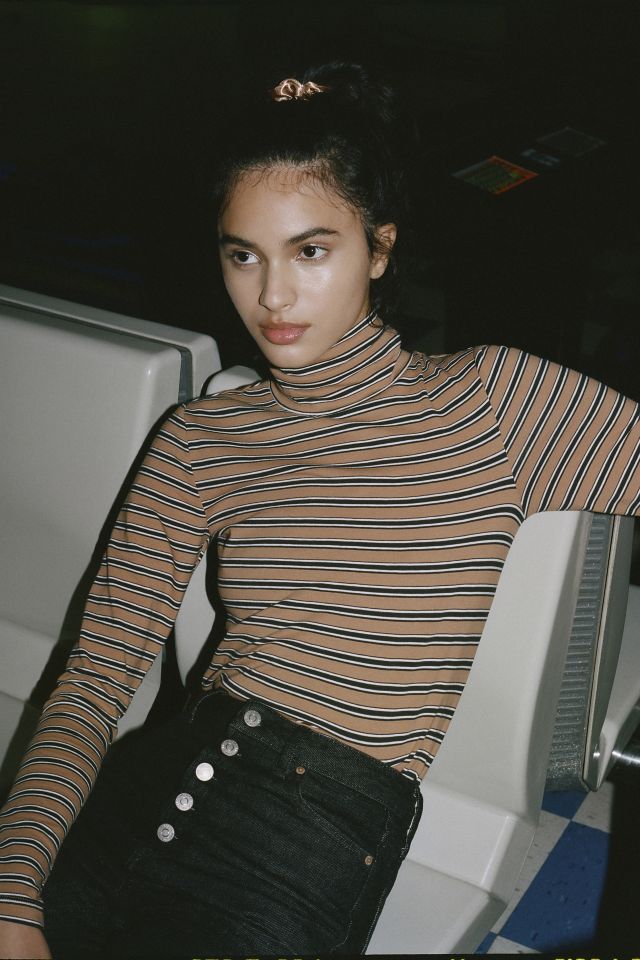 Urban outfitters outlet striped turtleneck