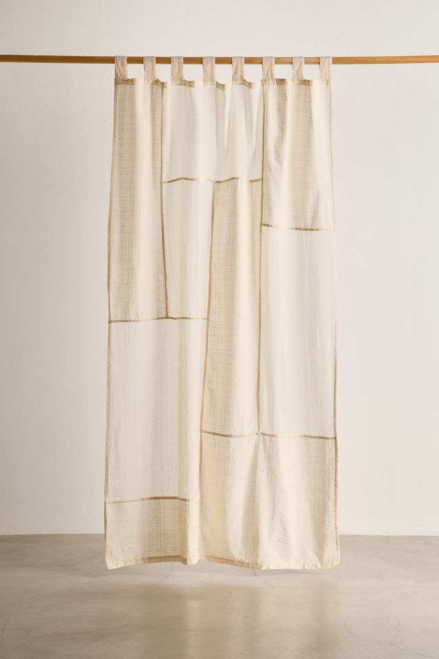 Chloe Patchwork Gauze Curtain Panel #1