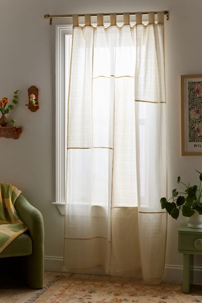 Chloe Patchwork Gauze Curtain Panel