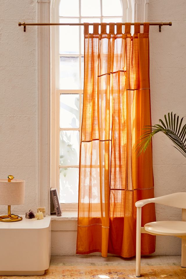 UrbanOutfitters♡新品コットンカーテン２枚 Chloe Patchwork Gauze Curtain Panel | Urban Outfitters