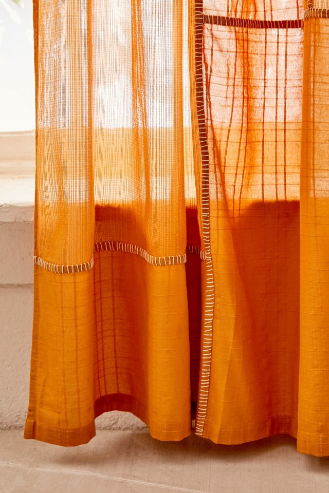 Chloe Patchwork Gauze Curtain Panel | Urban Outfitters