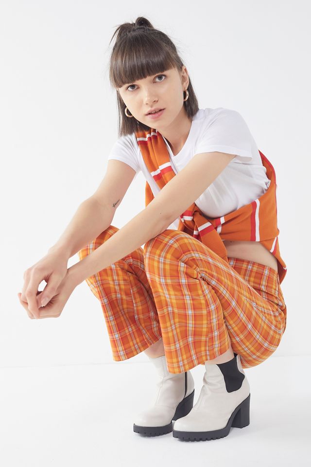 GUESS + UO Plaid Kick Flare Pant #1