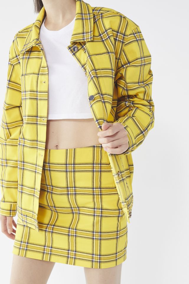 sy international Antipoison GUESS + UO Plaid Trucker Jacket | Urban Outfitters