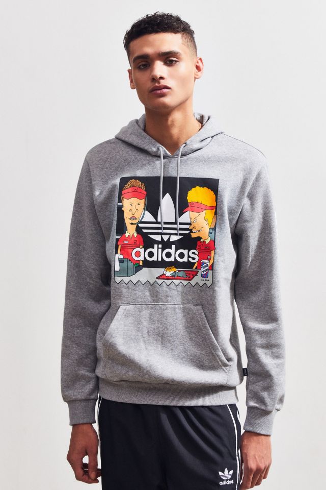 Adidas x beavis cheap and butthead grey hoodie