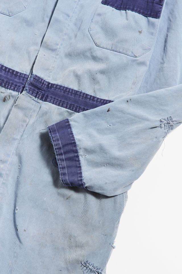 Vintage Two-Tone Blue Coverall #2